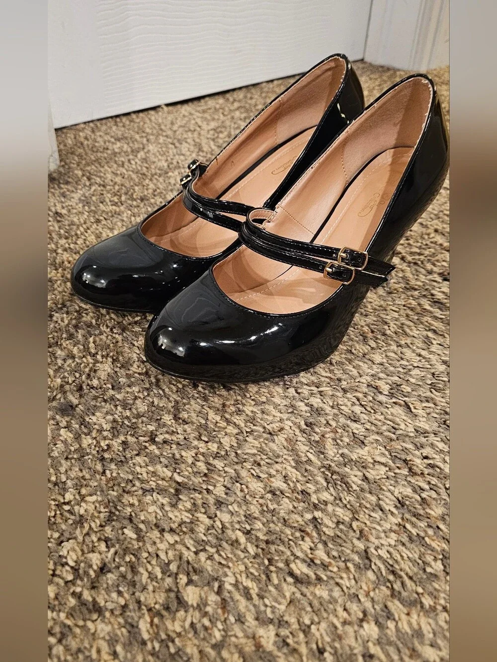 JOURNEE COLLECTION Patent Leather Mary Jane Strappy 3